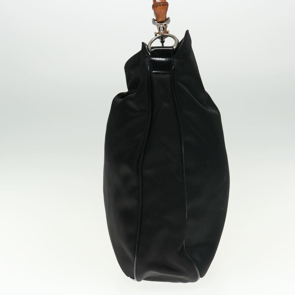 GUCCI Bamboo Shoulder Bag Nylon Black 001 1781 1577 5 ep4616