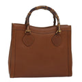 GUCCI Bamboo Hand Bag Leather Brown 002 115 0260 ep4620