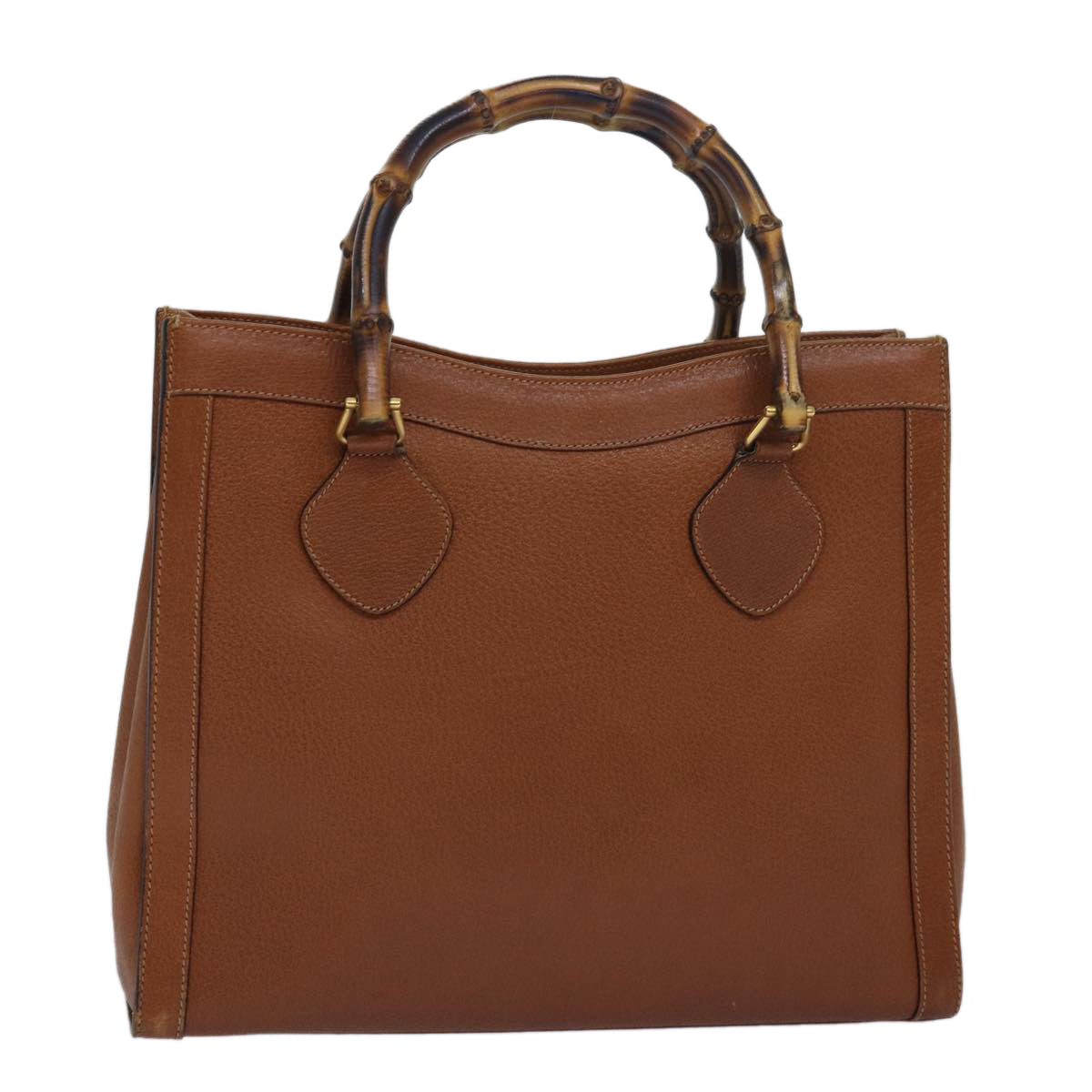 GUCCI Bamboo Hand Bag Leather Brown 002 115 0260 ep4620