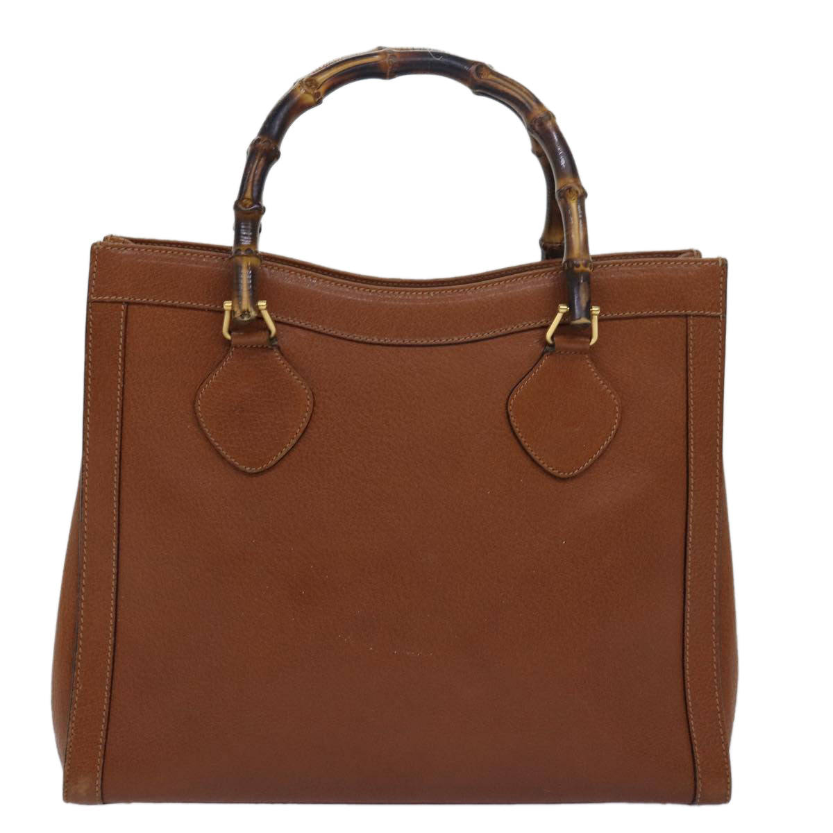 GUCCI Bamboo Hand Bag Leather Brown 002 115 0260 ep4620