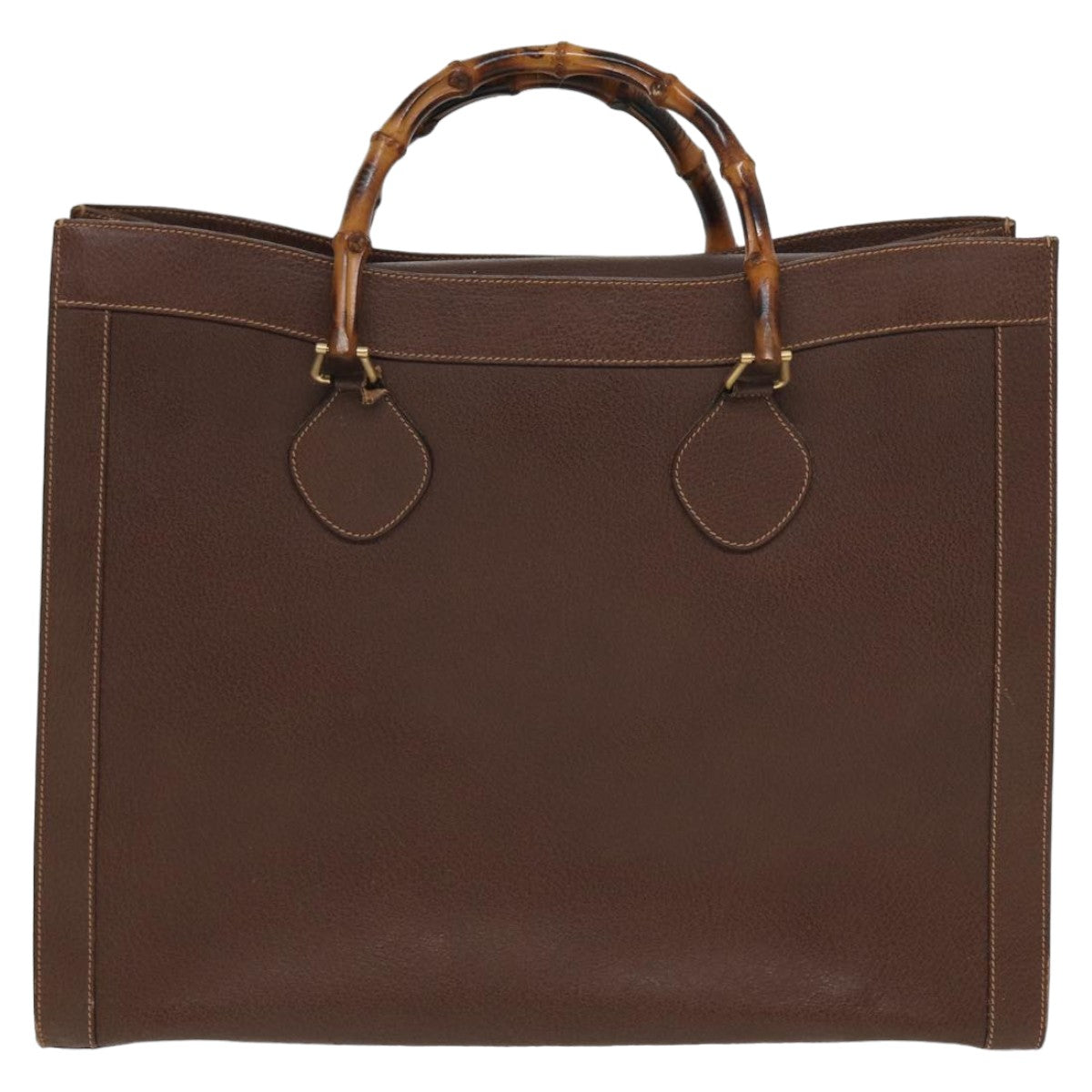 GUCCI Bamboo Hand Bag Leather Brown 002 1186 0259 ep4621