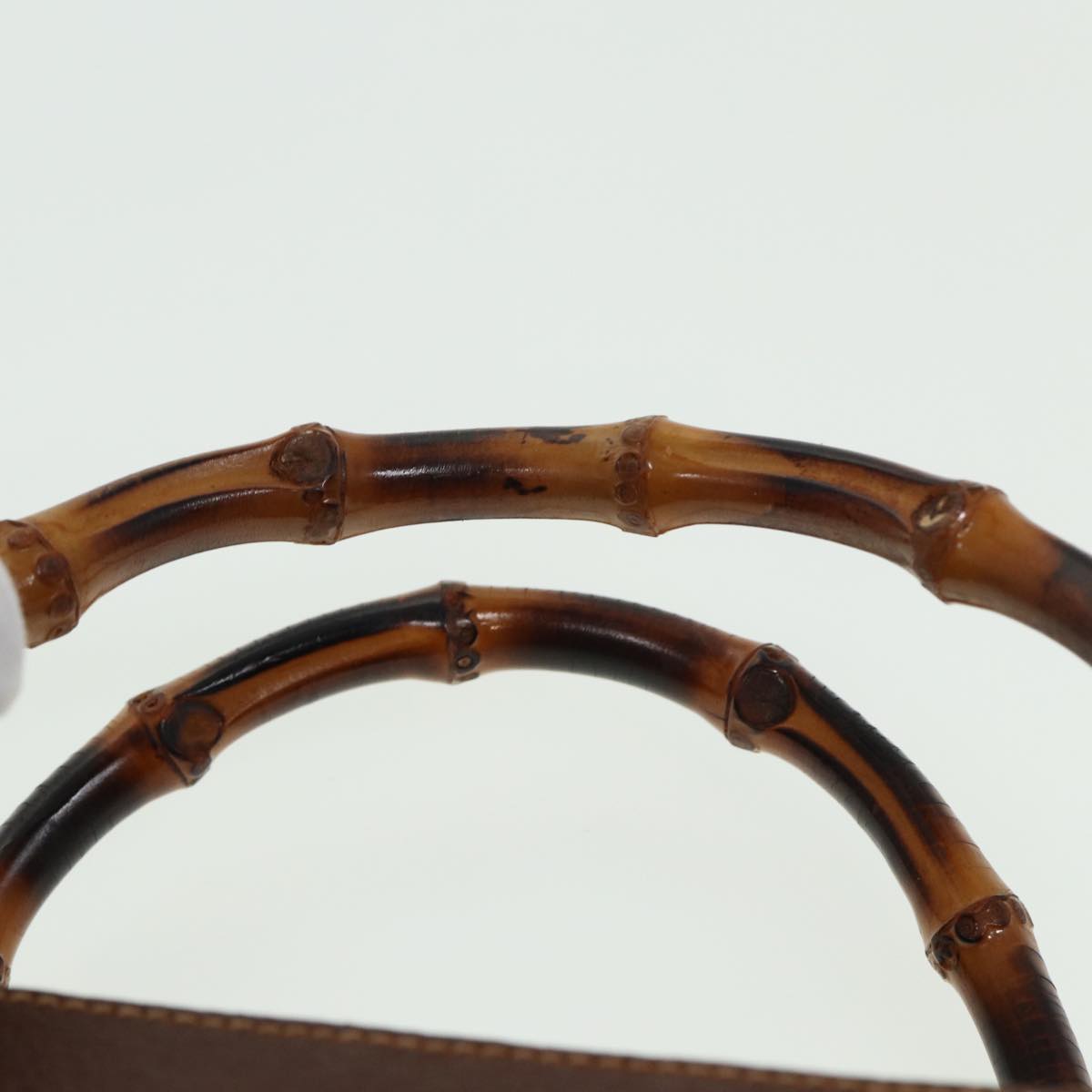 GUCCI Bamboo Hand Bag Leather Brown 002 1186 0259 ep4621