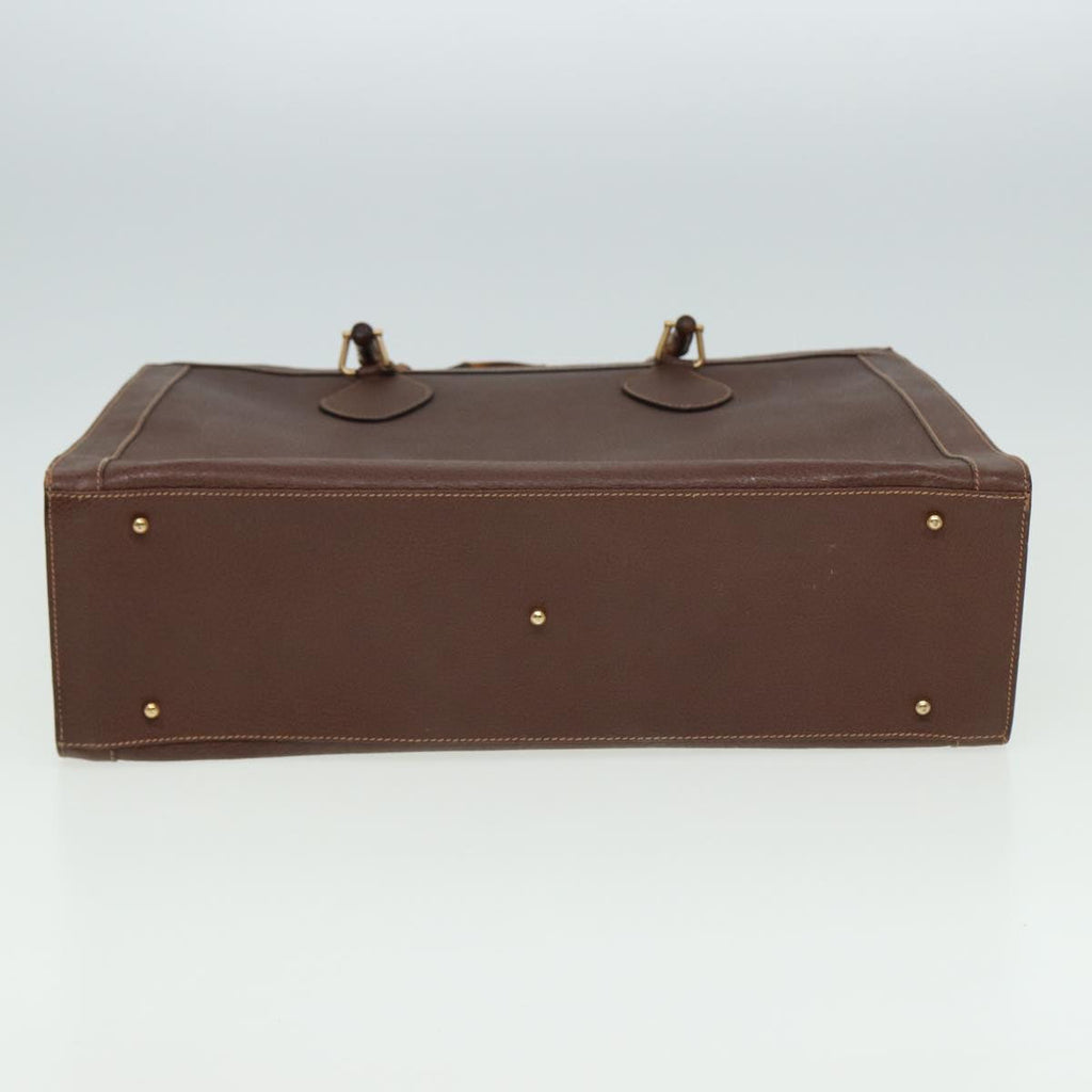 GUCCI Bamboo Hand Bag Leather Brown 002 1186 0259 ep4621
