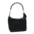 GUCCI Bamboo Shoulder Bag Nylon Black 000 2214 0531 ep4630