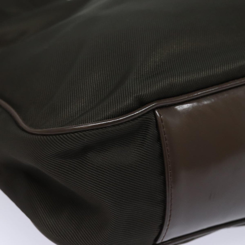 GUCCI Bamboo Hand Bag Nylon Khaki 001 123 1577 ep4636