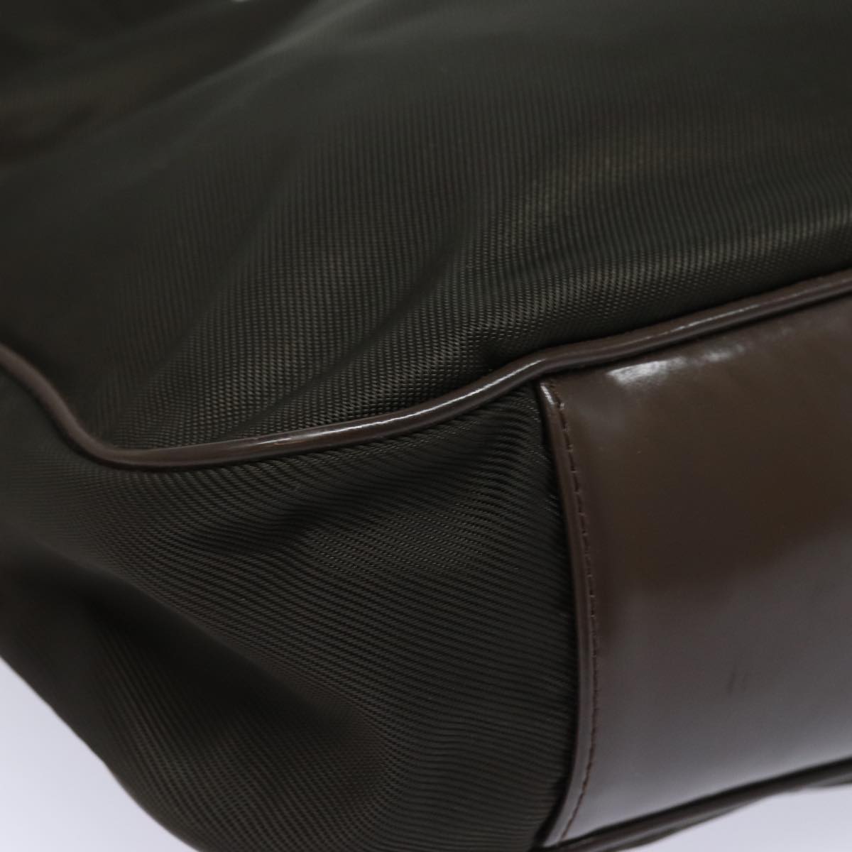 GUCCI Bamboo Hand Bag Nylon Khaki 001 123 1577 ep4636