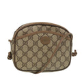 GUCCI GG Supreme Shoulder Bag PVC Leather Beige 116 02 606 ep4637