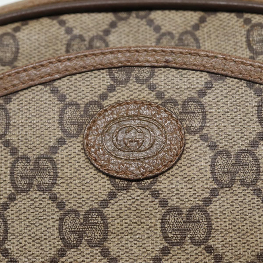 GUCCI GG Supreme Shoulder Bag PVC Leather Beige 116 02 606 ep4637