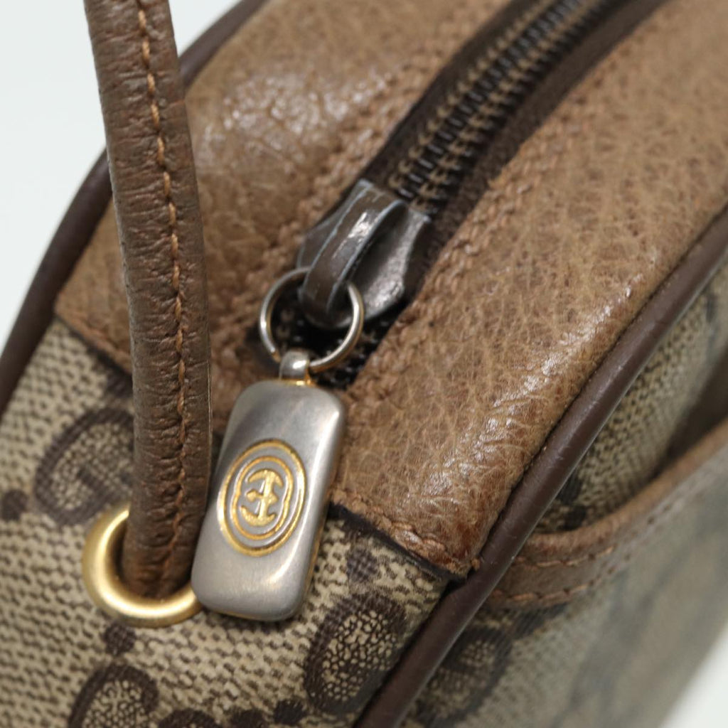 GUCCI GG Supreme Shoulder Bag PVC Leather Beige 116 02 606 ep4637