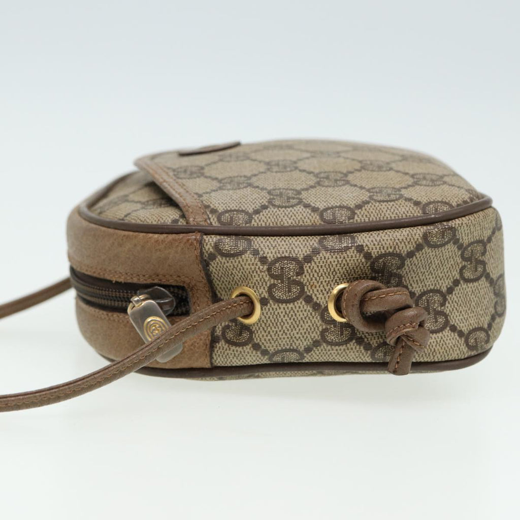 GUCCI GG Supreme Shoulder Bag PVC Leather Beige 116 02 606 ep4637