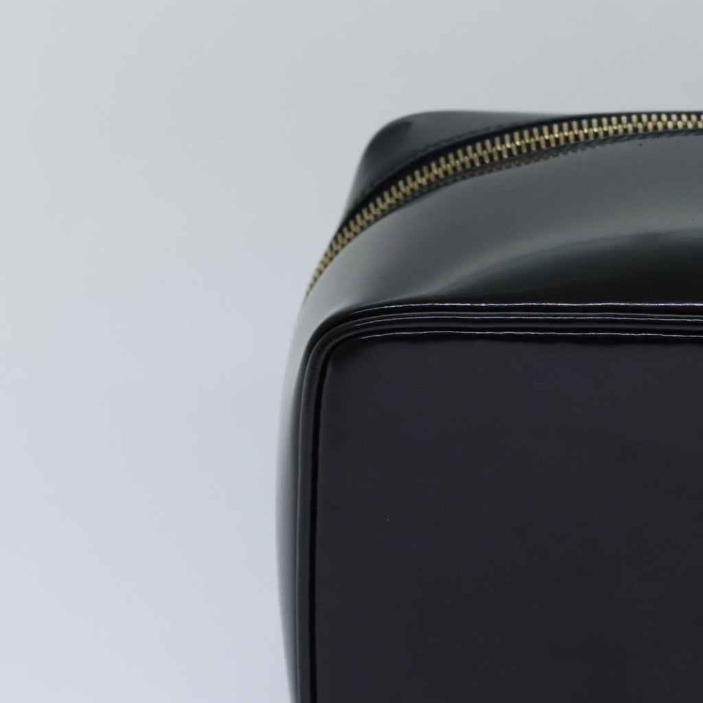 GUCCI Vanity Cosmetic Pouch Enamel Black 032 1956 0150 ep4640