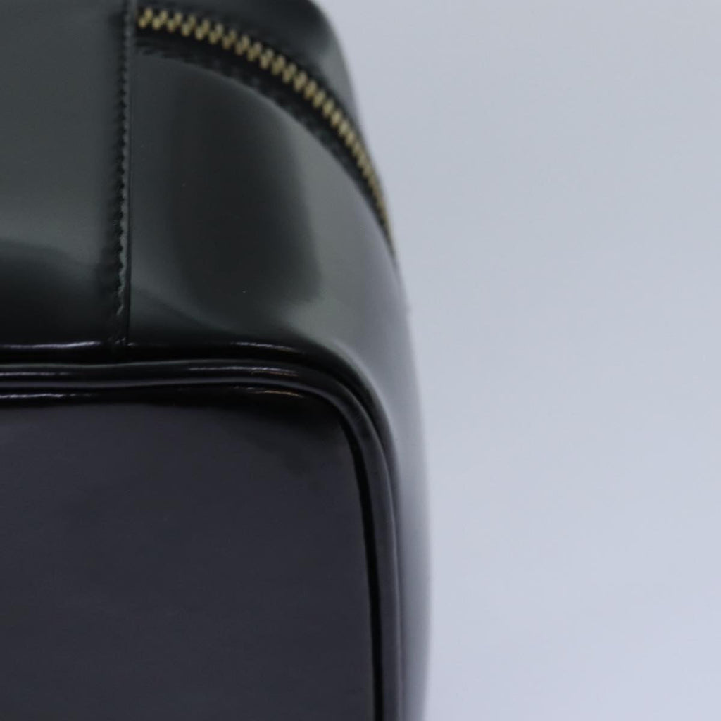 GUCCI Vanity Cosmetic Pouch Enamel Black 032 1956 0150 ep4640