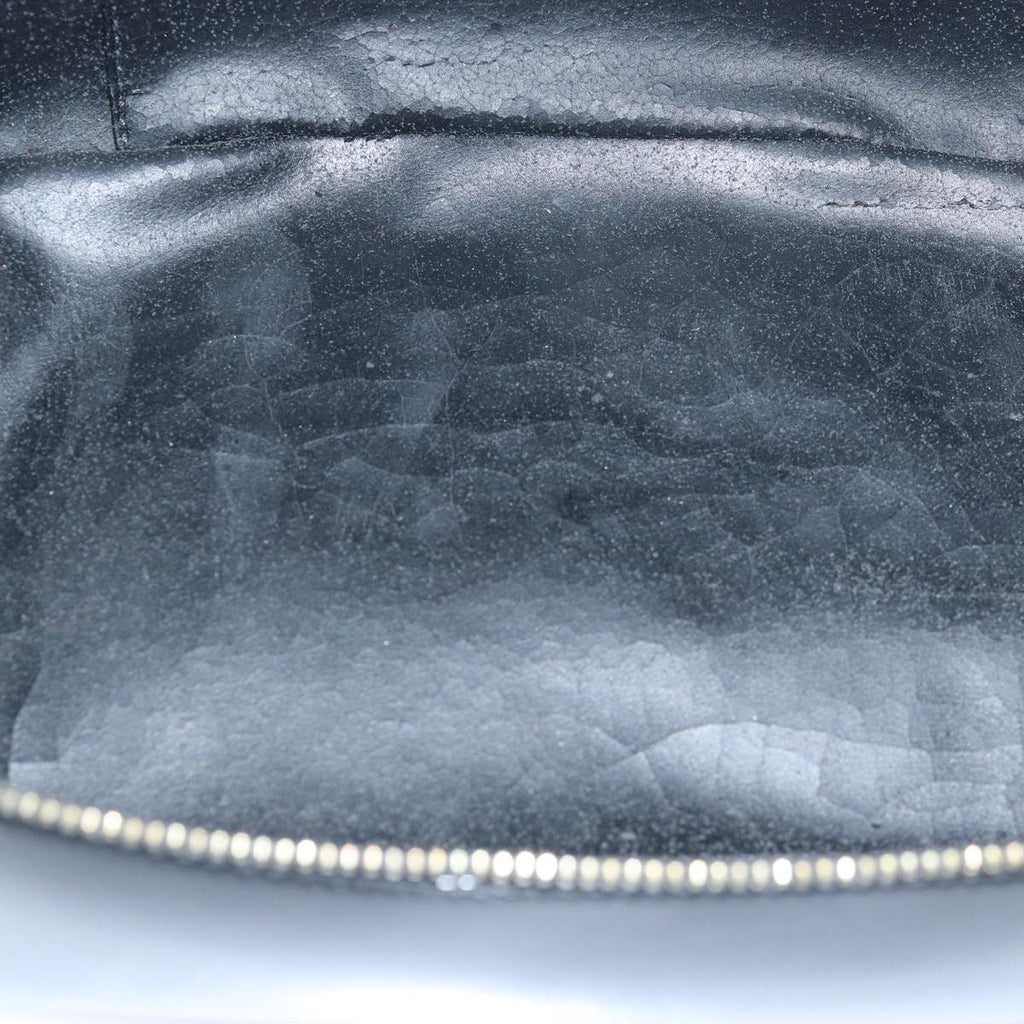 GUCCI Vanity Cosmetic Pouch Enamel Black 032 1956 0150 ep4640