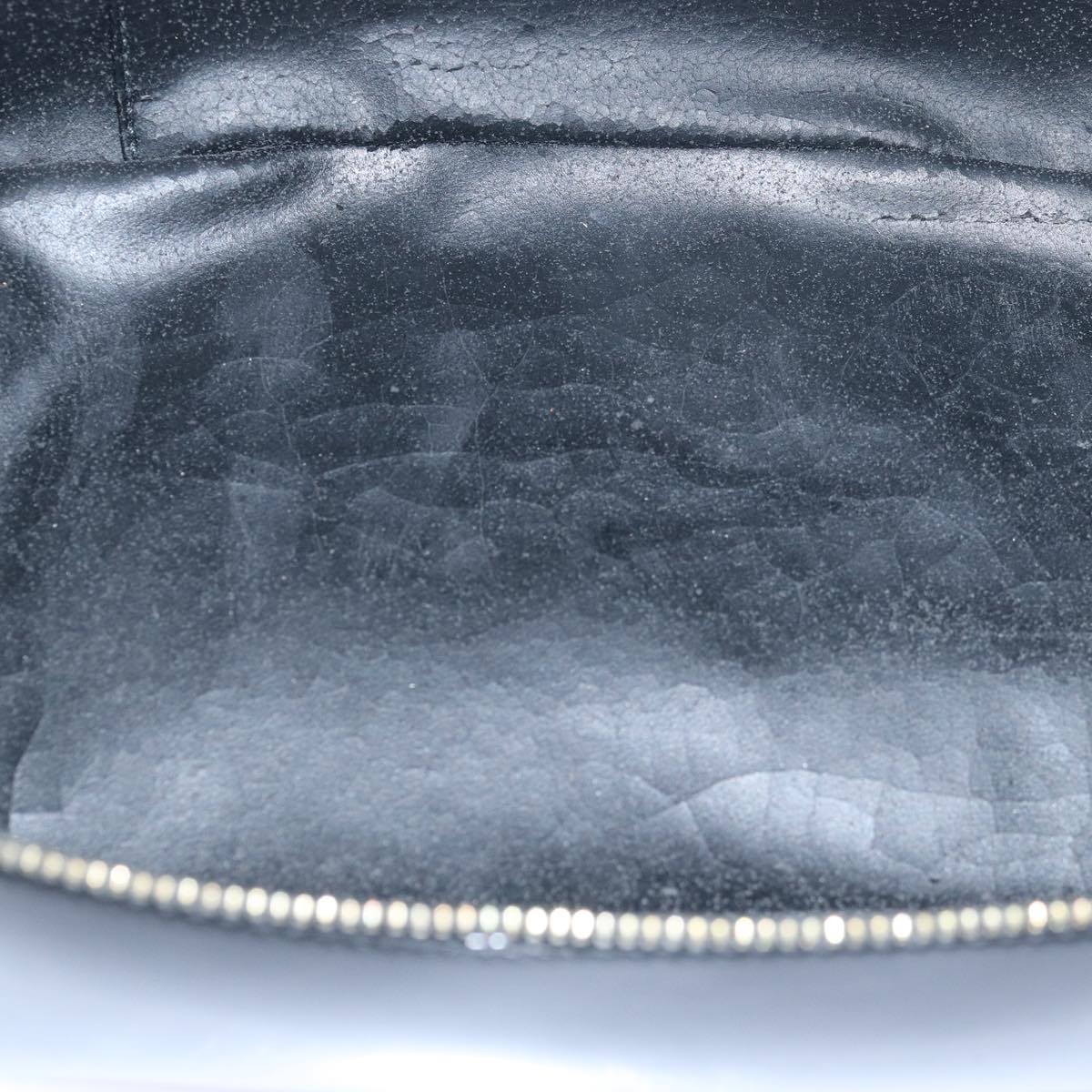 GUCCI Vanity Cosmetic Pouch Enamel Black 032 1956 0150 ep4640