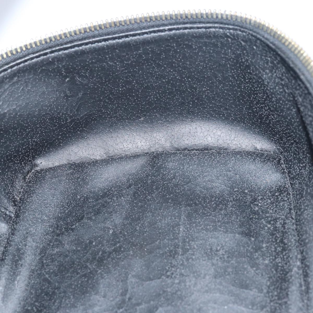 GUCCI Vanity Cosmetic Pouch Enamel Black 032 1956 0150 ep4640