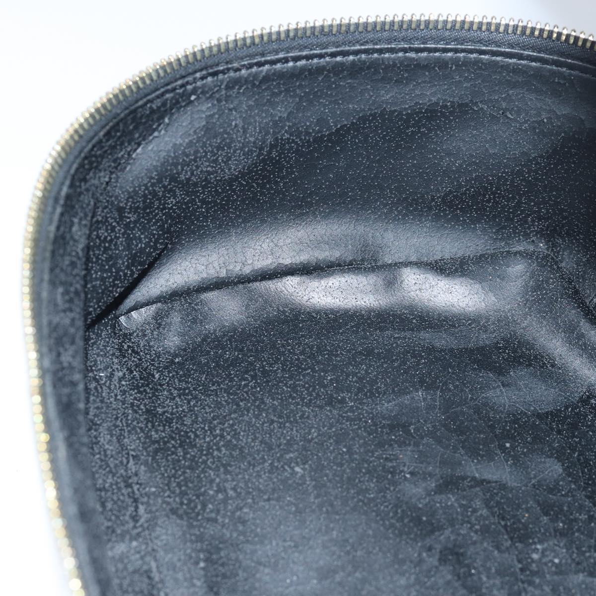 GUCCI Vanity Cosmetic Pouch Enamel Black 032 1956 0150 ep4640