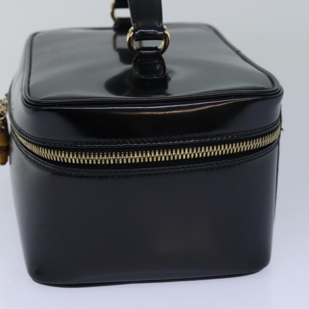 GUCCI Vanity Cosmetic Pouch Enamel Black 032 1956 0150 ep4640