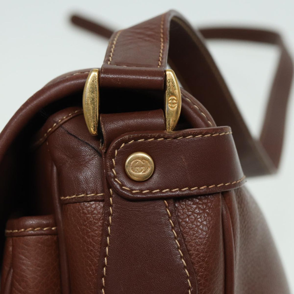 GUCCI Shoulder Bag Leather Brown 001 14 0925 ep4642
