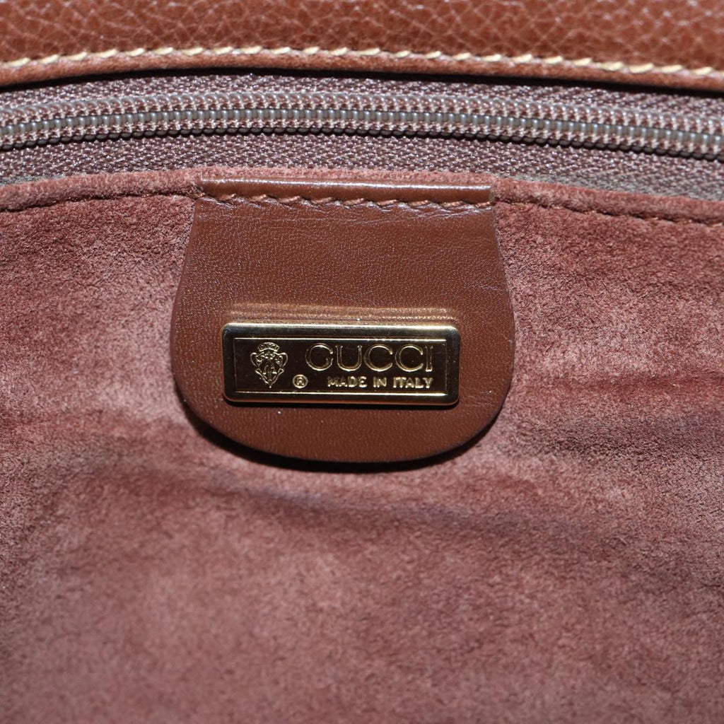 GUCCI Shoulder Bag Leather Brown 001 14 0925 ep4642