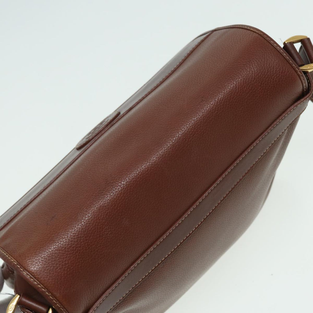 GUCCI Shoulder Bag Leather Brown 001 14 0925 ep4642