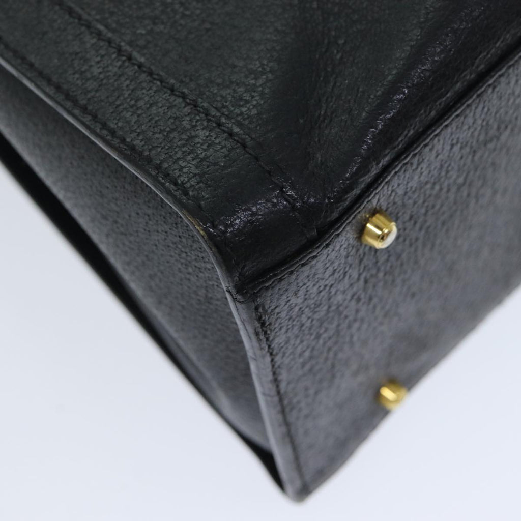 GUCCI Bamboo Hand Bag Leather Black 002 1186 0260 ep4643