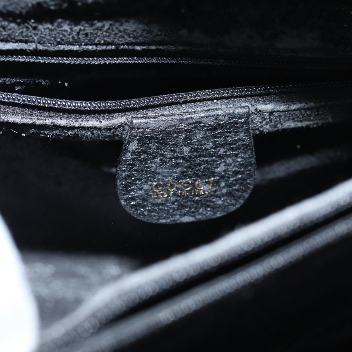 GUCCI Bamboo Hand Bag Leather Black 002 1186 0260 ep4643