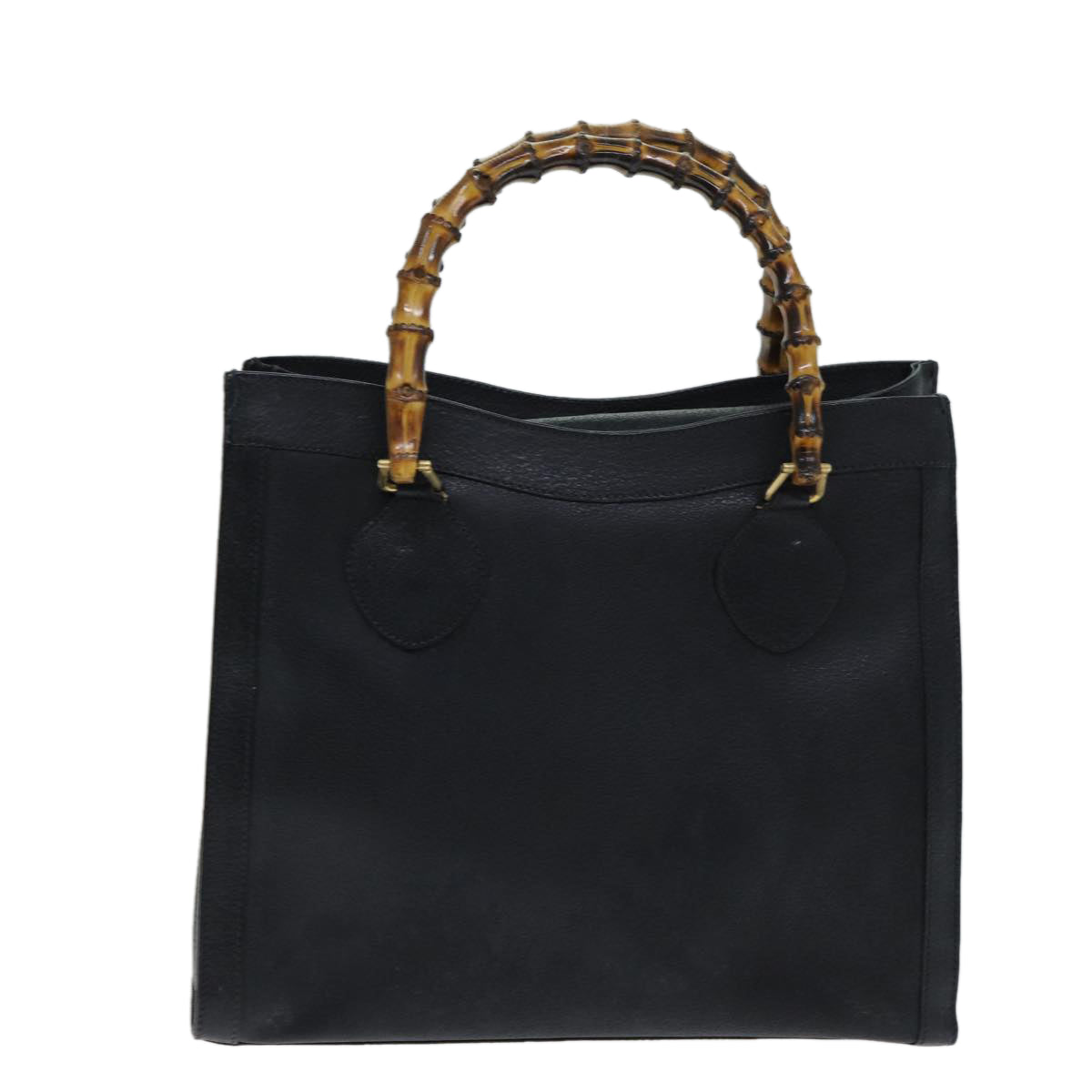 GUCCI Bamboo Hand Bag Leather Black 002 1186 0260 ep4643