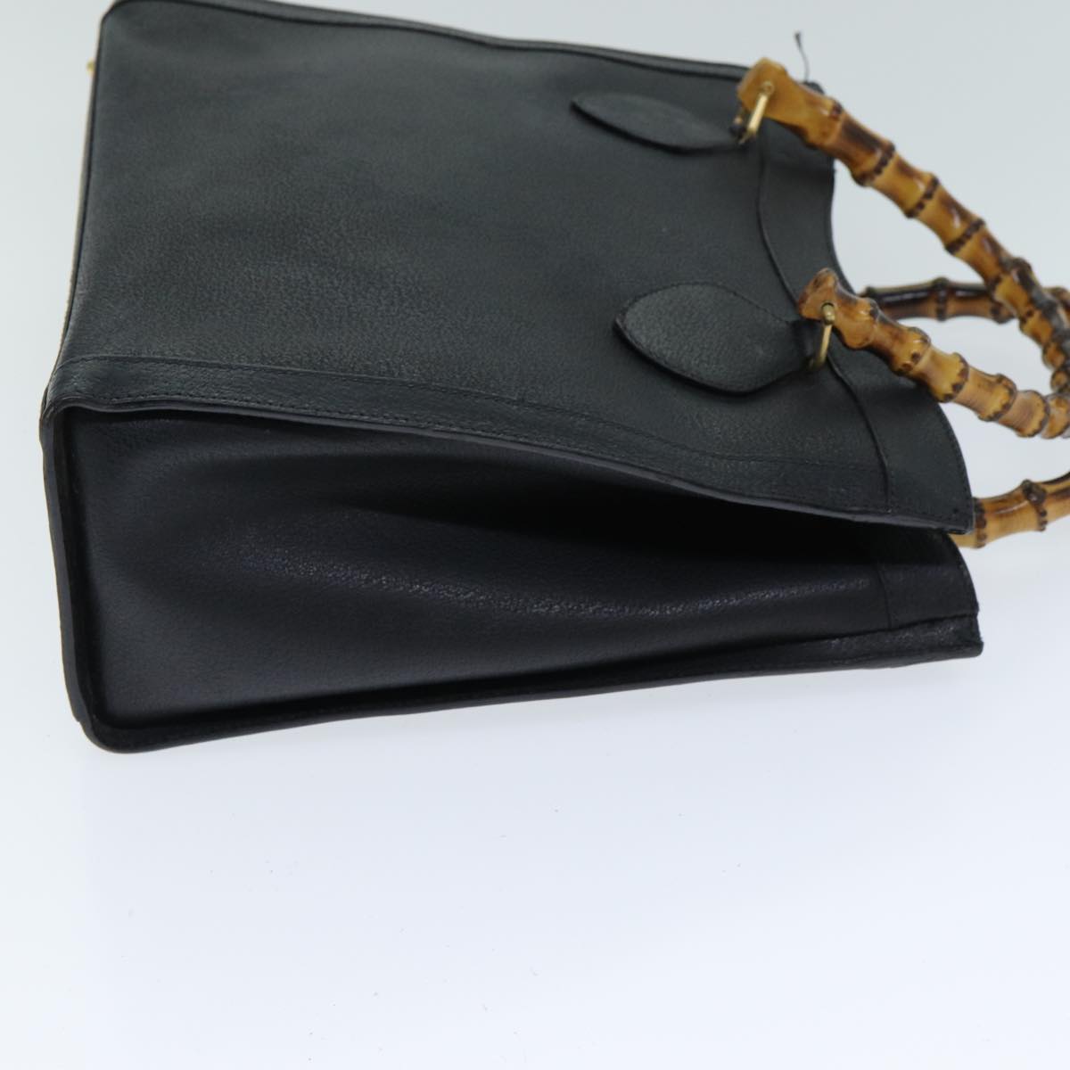 GUCCI Bamboo Hand Bag Leather Black 002 1186 0260 ep4643