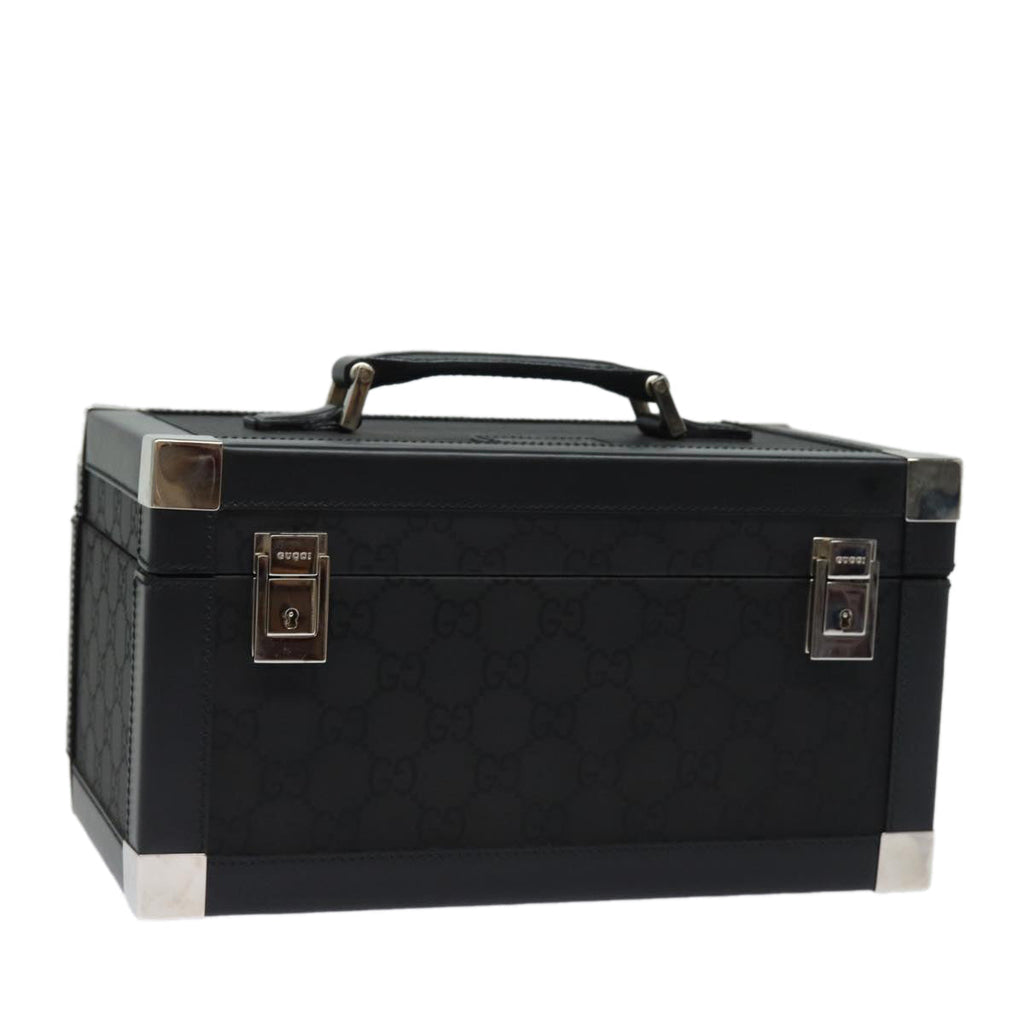 GUCCI GG Canvas Vanity Case Hand Bag Black ep4649