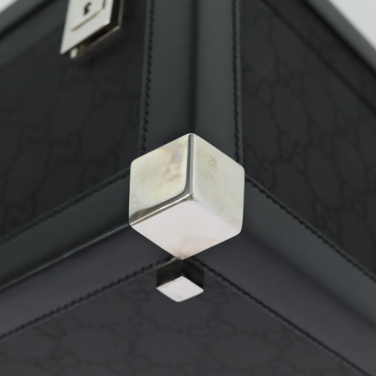 GUCCI GG Canvas Vanity Case Hand Bag Black ep4649