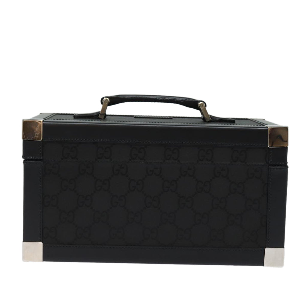 GUCCI GG Canvas Vanity Case Hand Bag Black ep4649