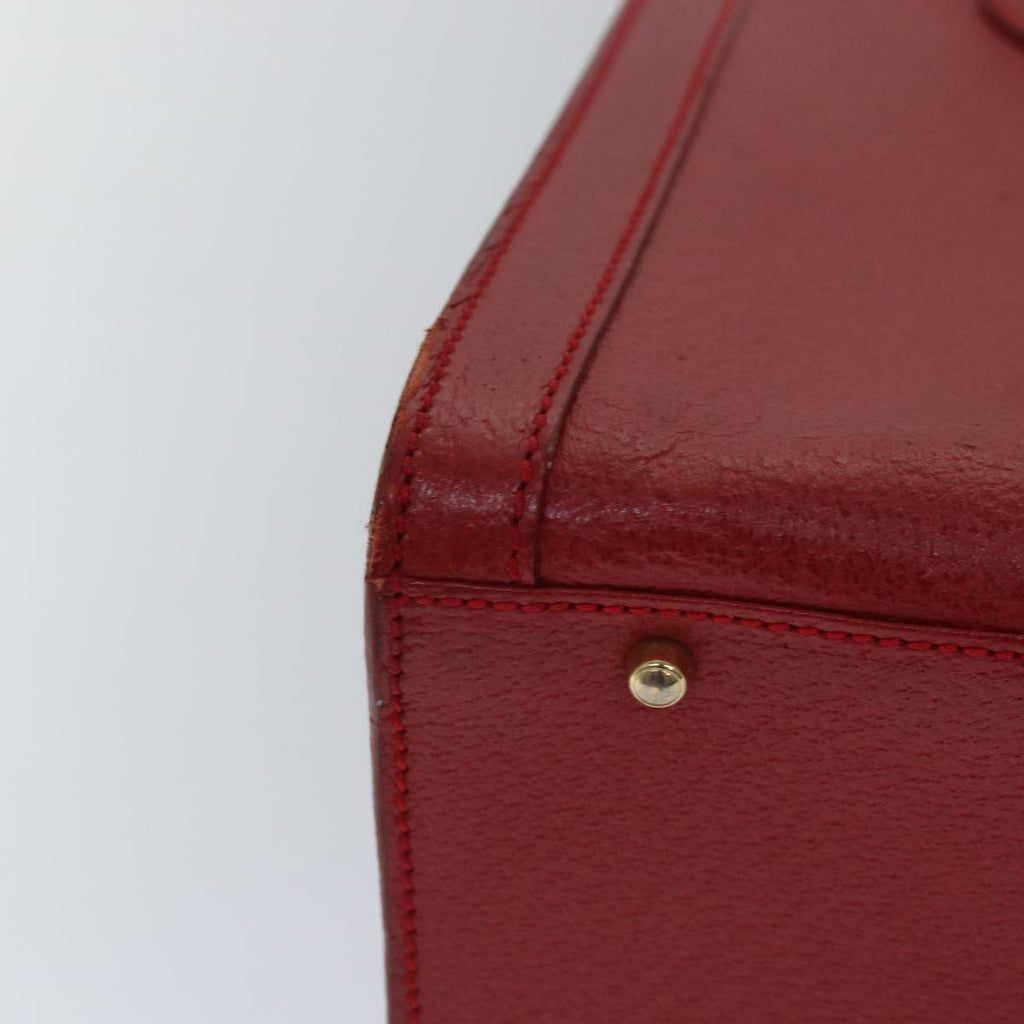GUCCI Bamboo Hand Bag Leather Red 002 1186 0260 ep4665