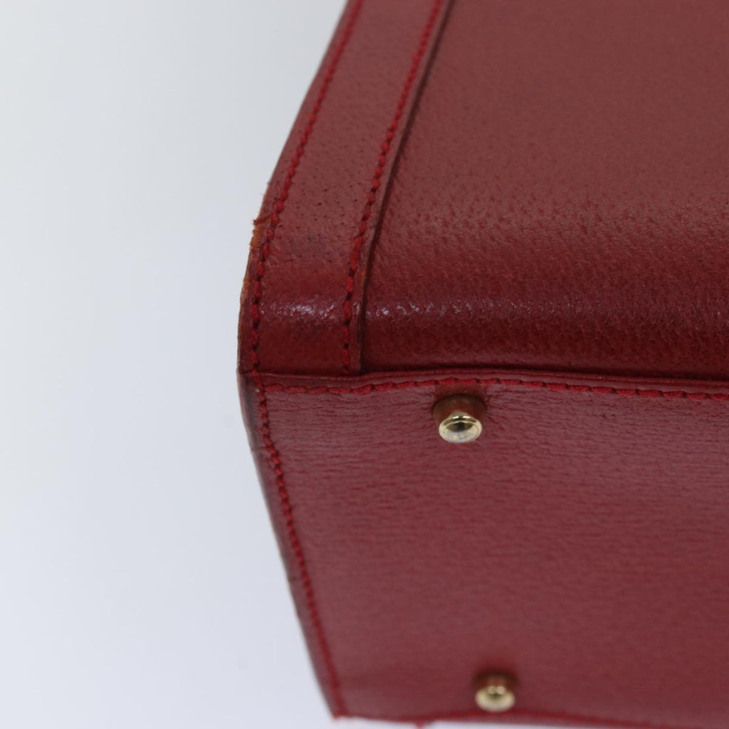 GUCCI Bamboo Hand Bag Leather Red 002 1186 0260 ep4665
