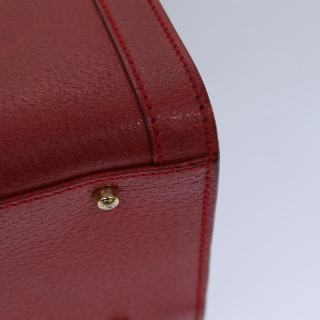 GUCCI Bamboo Hand Bag Leather Red 002 1186 0260 ep4665