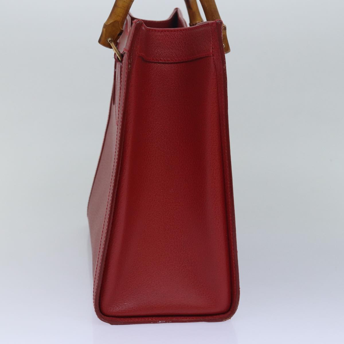 GUCCI Bamboo Hand Bag Leather Red 002 1186 0260 ep4665