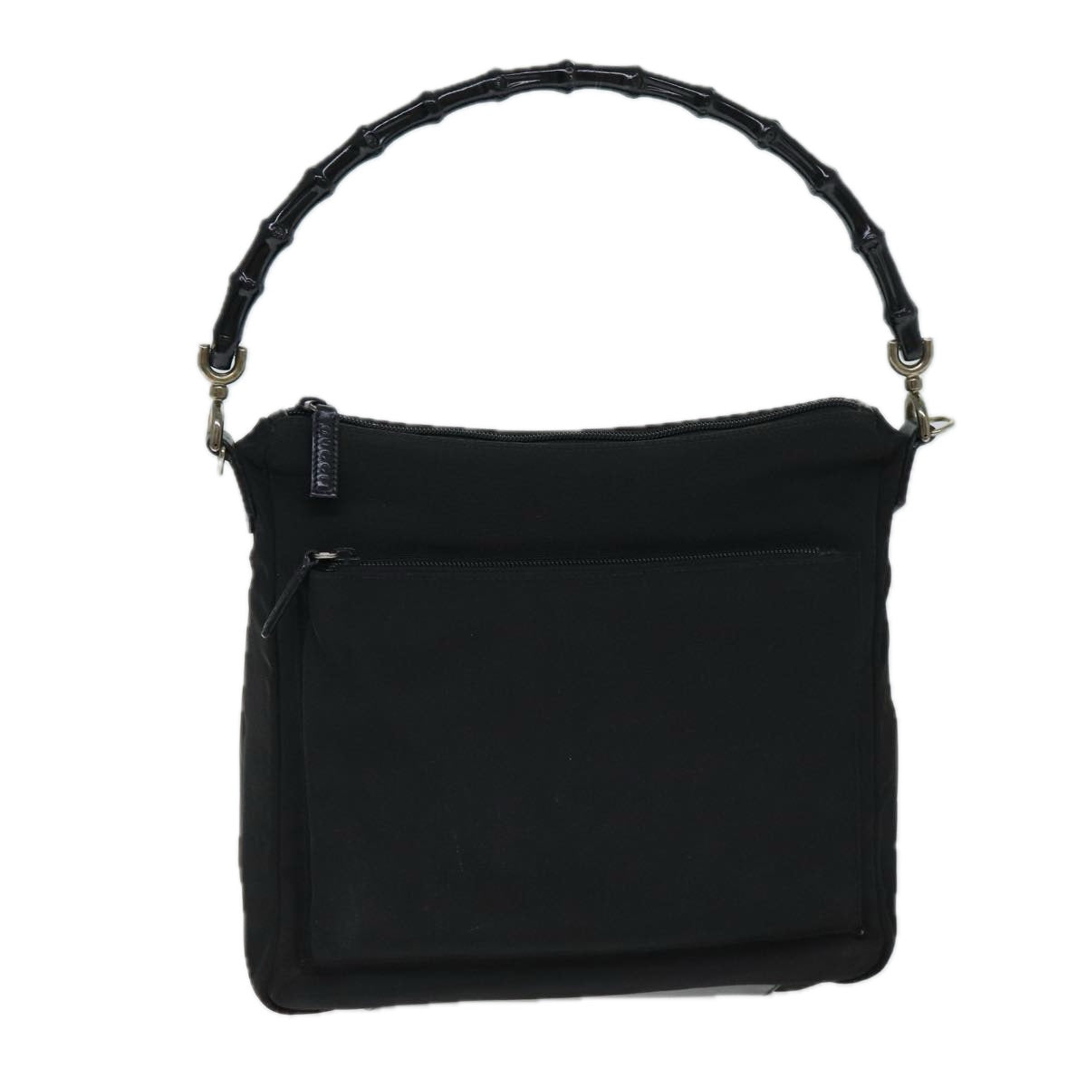 GUCCI Bamboo Hand Bag Nylon Black 000 0509 ep4666