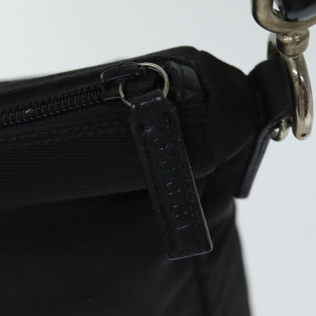 GUCCI Bamboo Hand Bag Nylon Black 000 0509 ep4666