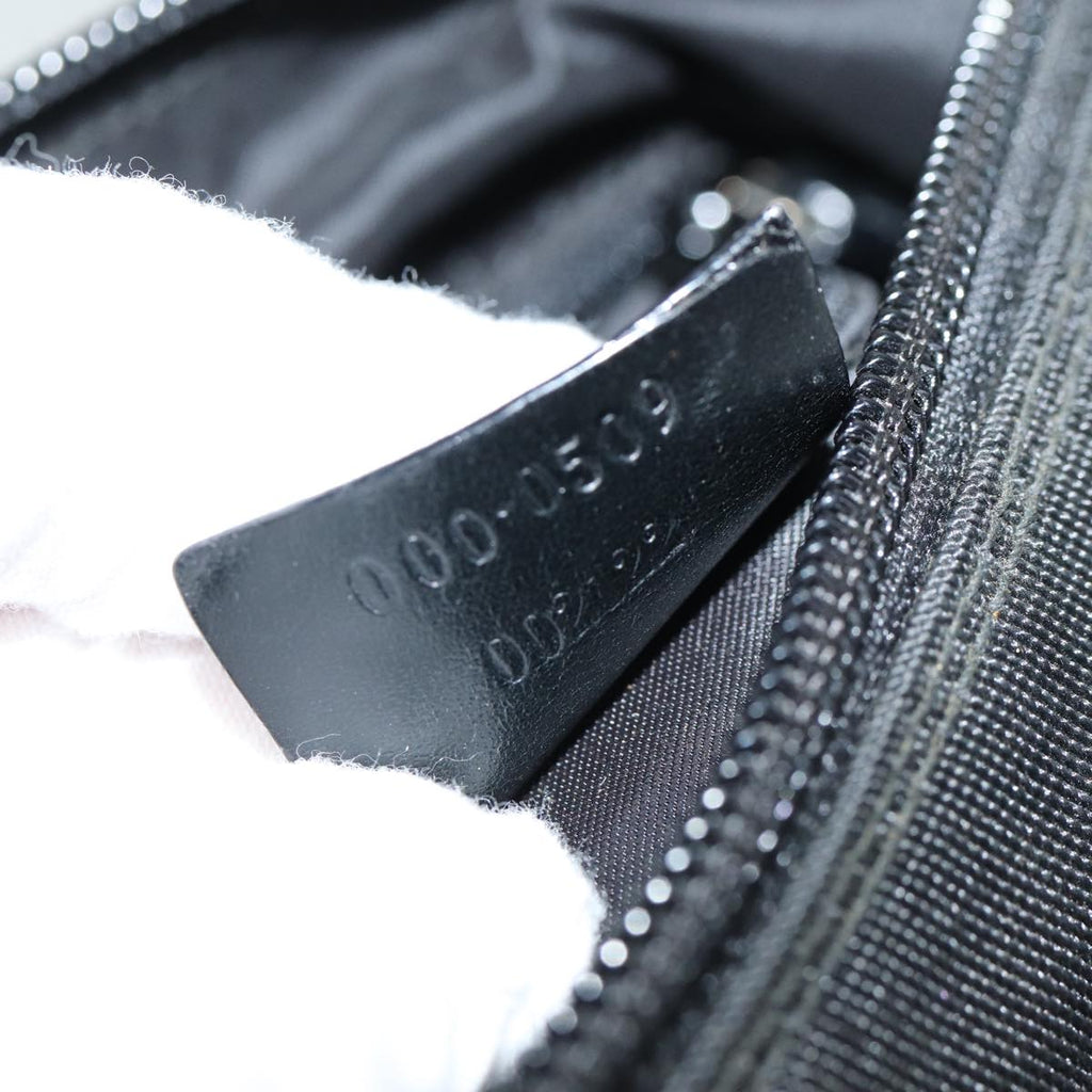 GUCCI Bamboo Hand Bag Nylon Black 000 0509 ep4666