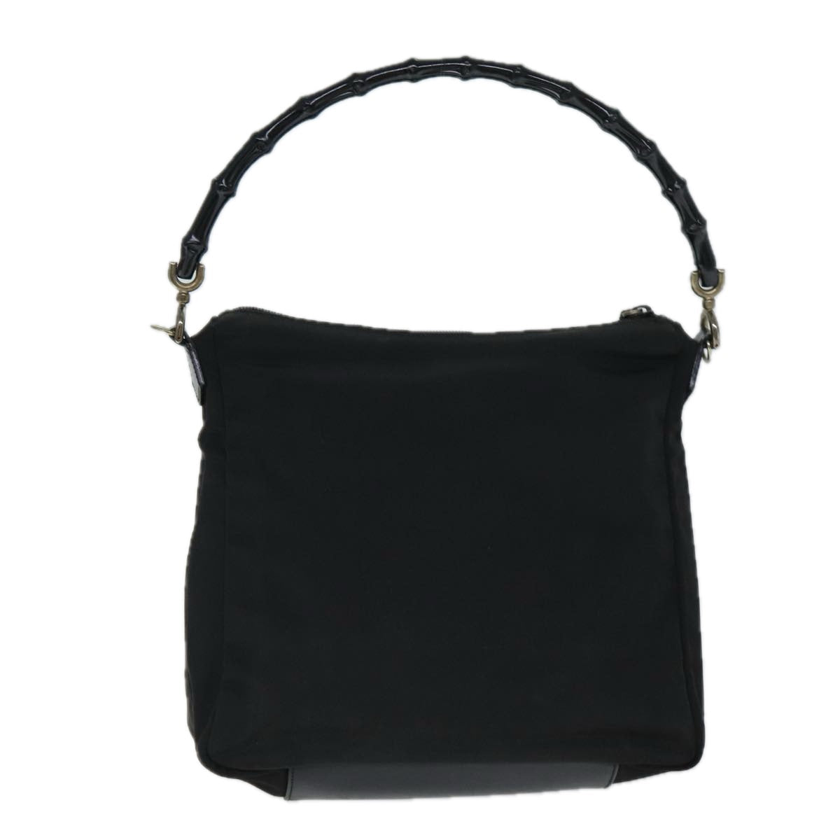 GUCCI Bamboo Hand Bag Nylon Black 000 0509 ep4666
