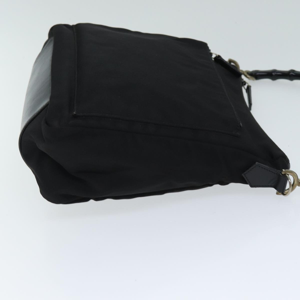 GUCCI Bamboo Hand Bag Nylon Black 000 0509 ep4666