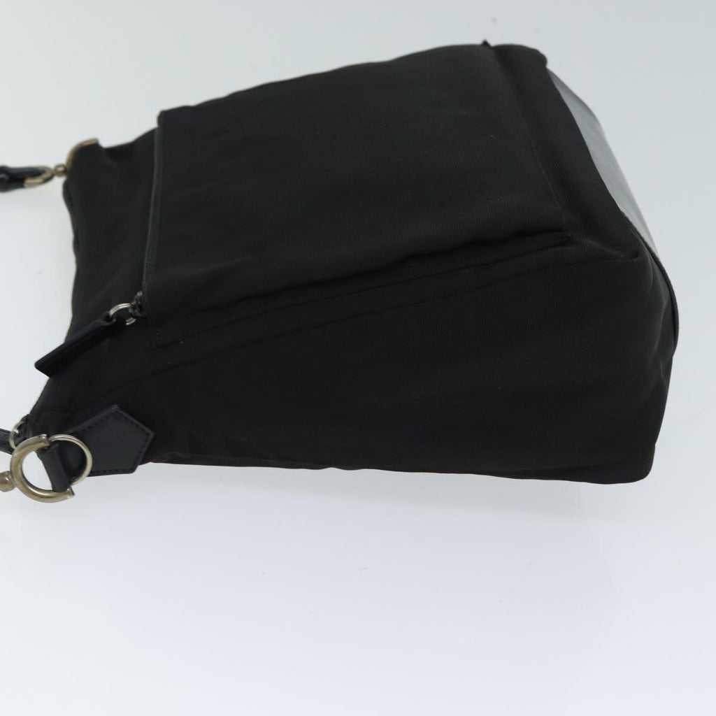GUCCI Bamboo Hand Bag Nylon Black 000 0509 ep4666