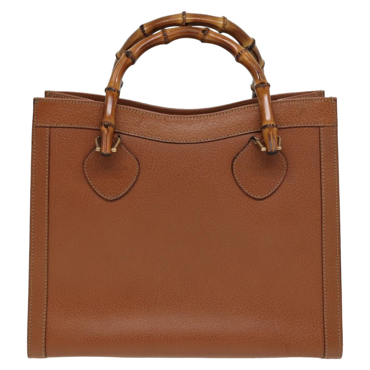 GUCCI Bamboo Hand Bag Leather Brown 002 1186 0260 ep4671