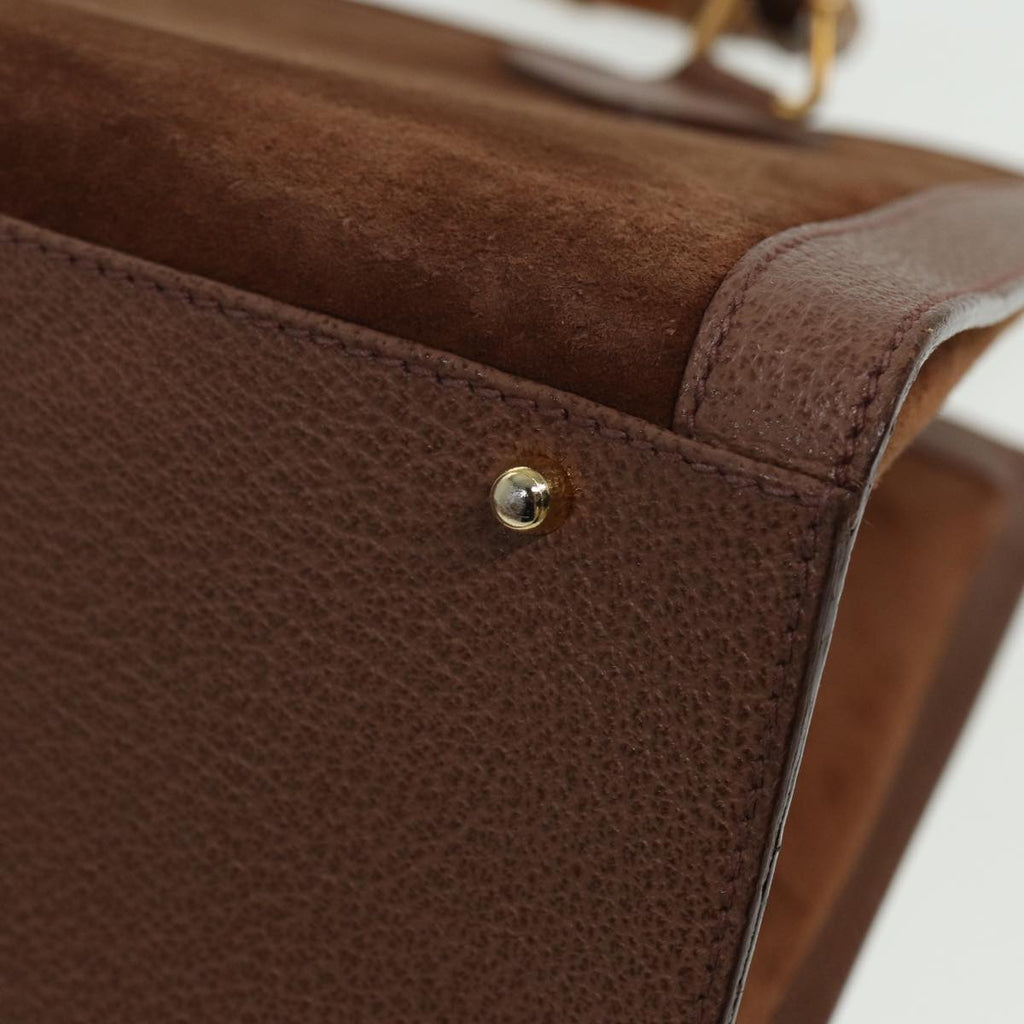 GUCCI Bamboo Hand Bag Leather Brown 002 1095 0260 ep4672