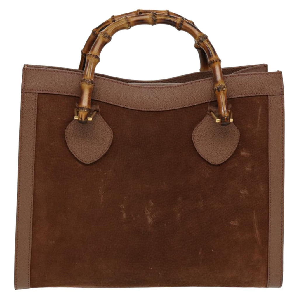 GUCCI Bamboo Hand Bag Leather Brown 002 1095 0260 ep4672
