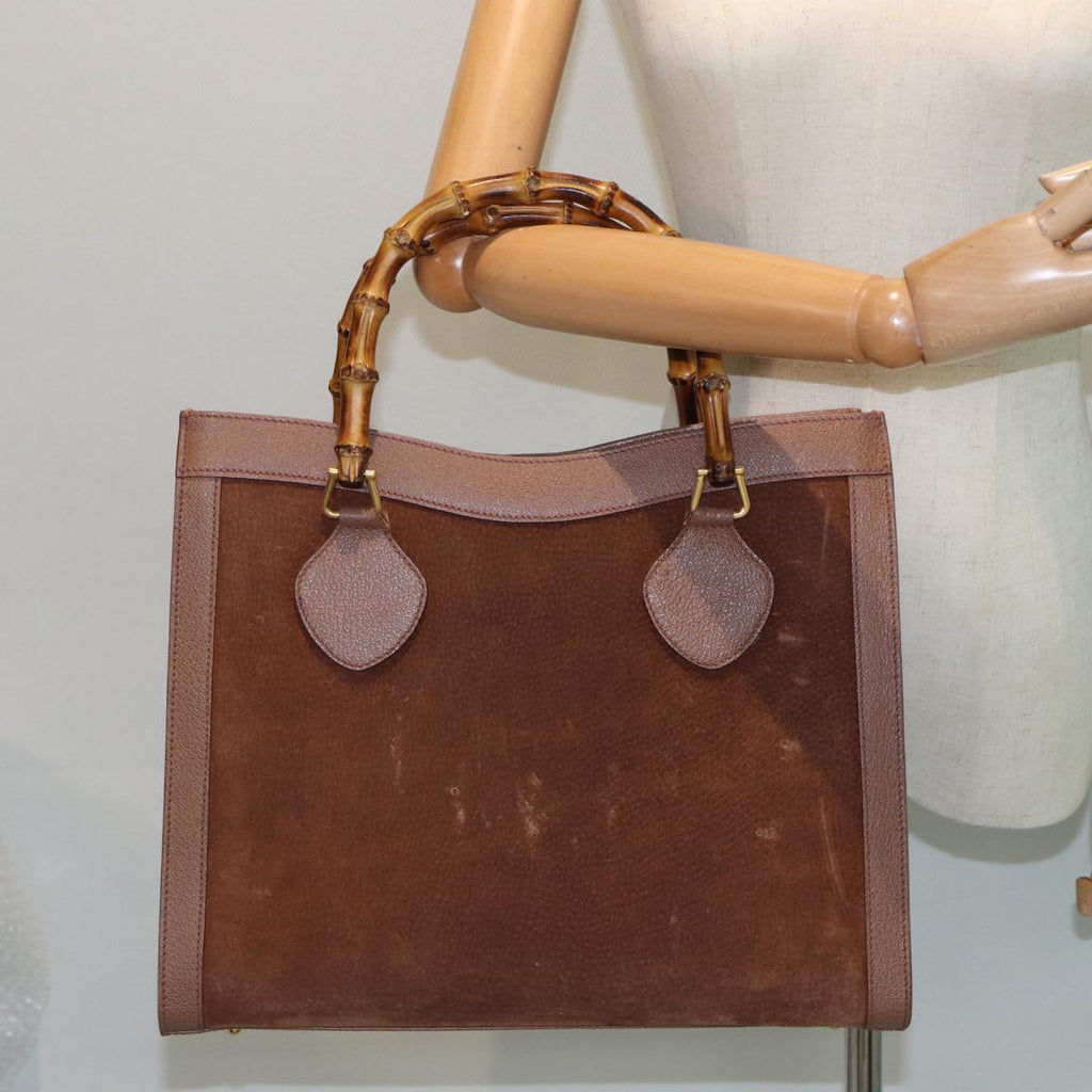 GUCCI Bamboo Hand Bag Leather Brown 002 1095 0260 ep4672