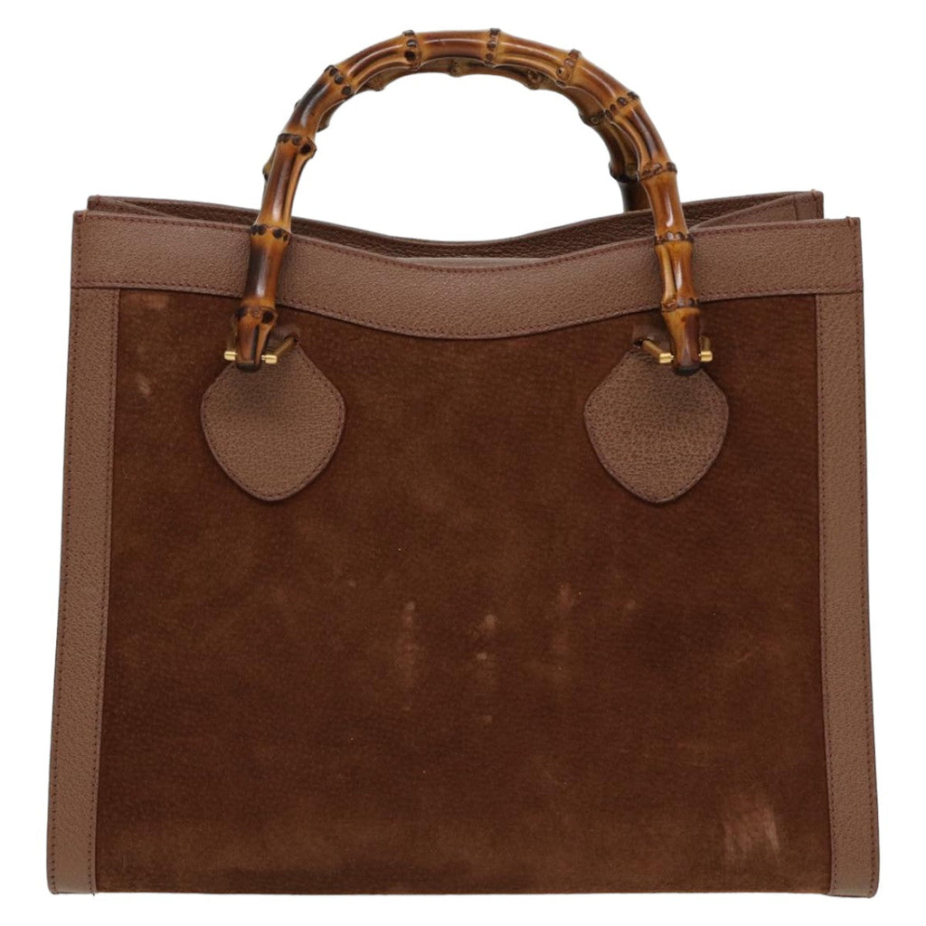 GUCCI Bamboo Hand Bag Leather Brown 002 1095 0260 ep4672