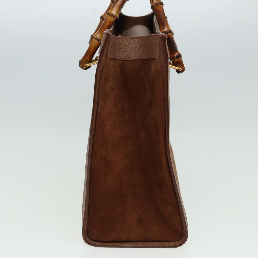 GUCCI Bamboo Hand Bag Leather Brown 002 1095 0260 ep4672