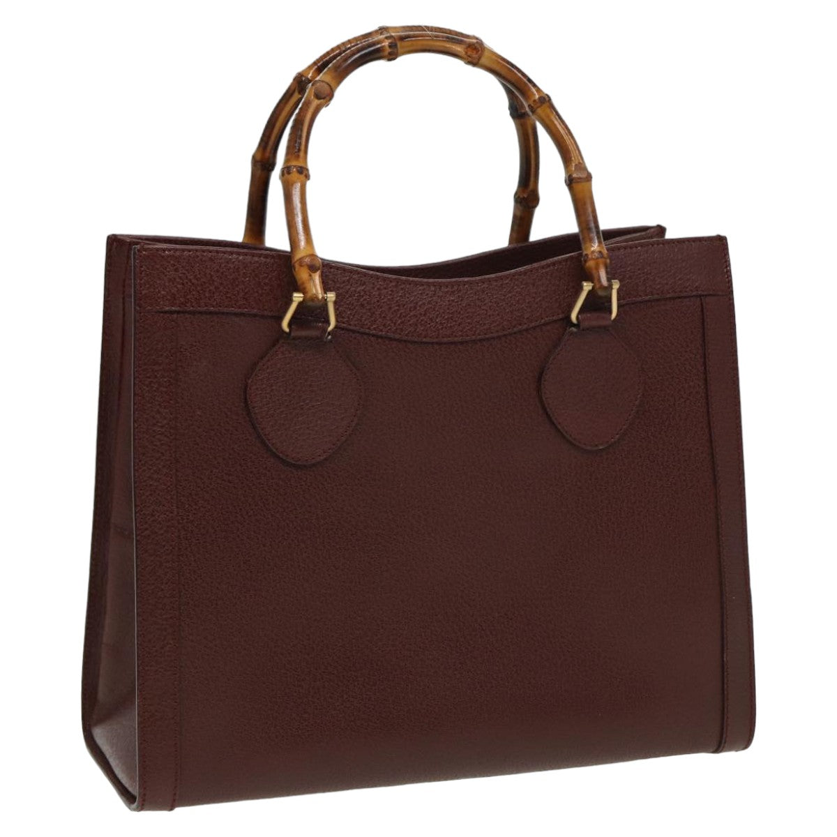 GUCCI Bamboo Hand Bag Leather Red 002 1186 0260 ep4674