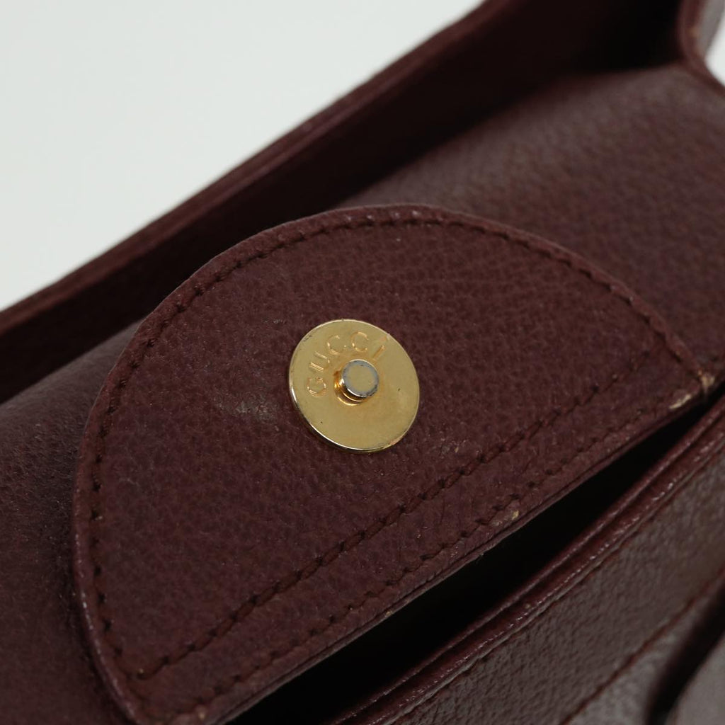 GUCCI Bamboo Hand Bag Leather Red 002 1186 0260 ep4674