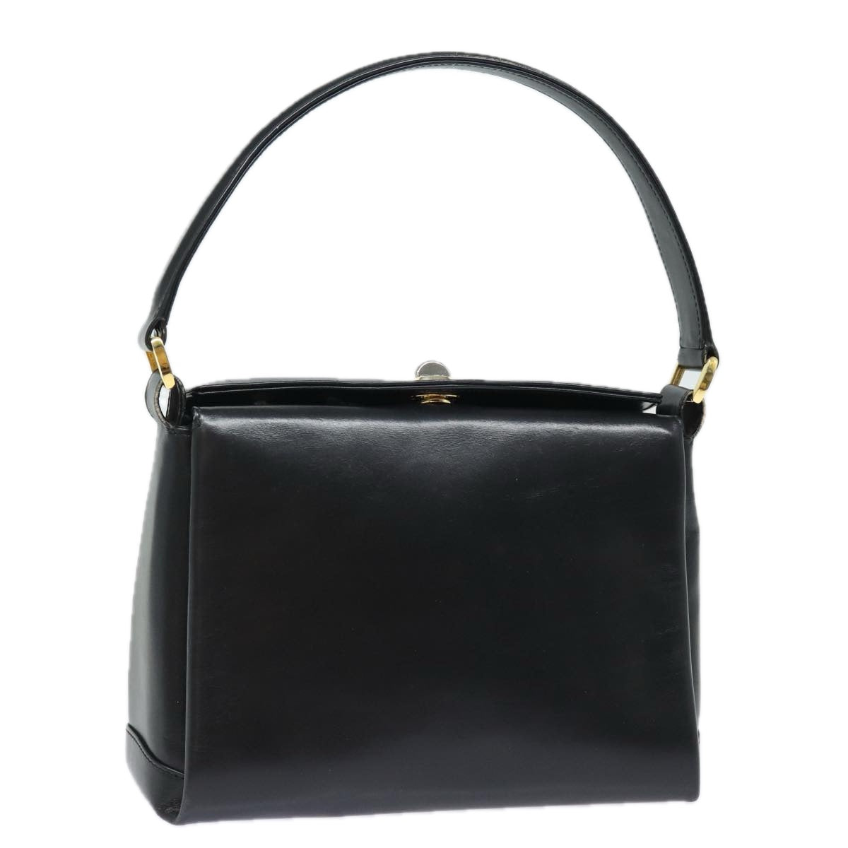 GUCCI Hand Bag Leather Black ep4686